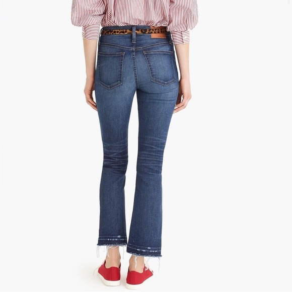 25 🔖 J. Crew Billie Demi Boot Crop Jean Denim J6300 MLA Raw Hem $168 - Picture 4 of 12